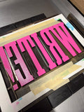 "WRITE!" 8.5" x 5.5" Letterpress Print
