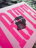 "WRITE!" 8.5" x 5.5" Letterpress Print