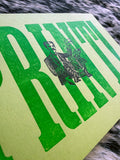 "PRINT!" 8.5" x 5.5" Letterpress Print