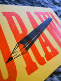 "DRAW!" 8.5" x 5.5" Letterpress Print