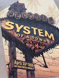 System of a Down "Sick New World" Gig Poster [EMBOSSED FOIL PAPER VERSION]