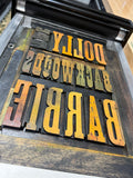 "Backwoods Barbie" 12" x 18" Letterpress Print
