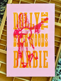 "Backwoods Barbie" 12" x 18" Letterpress Print