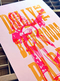 "Backwoods Barbie" 12" x 18" Letterpress Print
