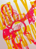 "Backwoods Barbie" 12" x 18" Letterpress Print