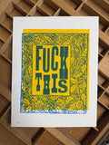 "Fuck This" 11" x 8.5" Letterpress Print
