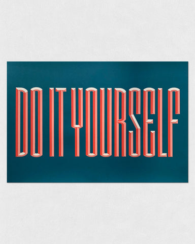 TEXTPERIMENTS - Do It Yourself • 19" x 13" Mini Screen-Print