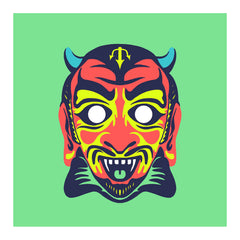 Maskerade - Satan 6" x 6" Mini Screen-Print