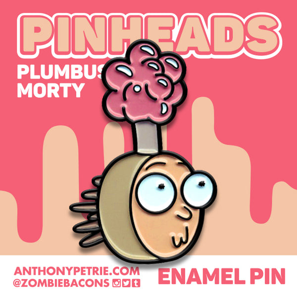 Plumbus Morty Enamel Pin – Anthony Petrie Print + Product Design